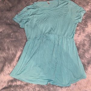 Mother Bee Maternity babydoll Aqua Top